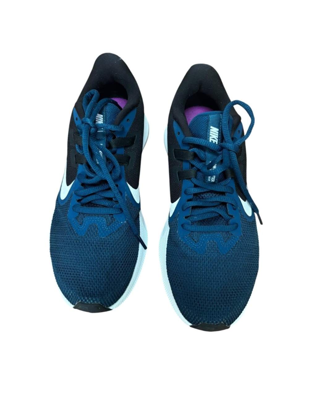 Nike Downshifter Blue/Black Women’s Size 8 Performance Sneakers - Picture 3 of 7